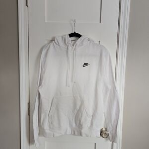 Nike White Pullover Hoodie